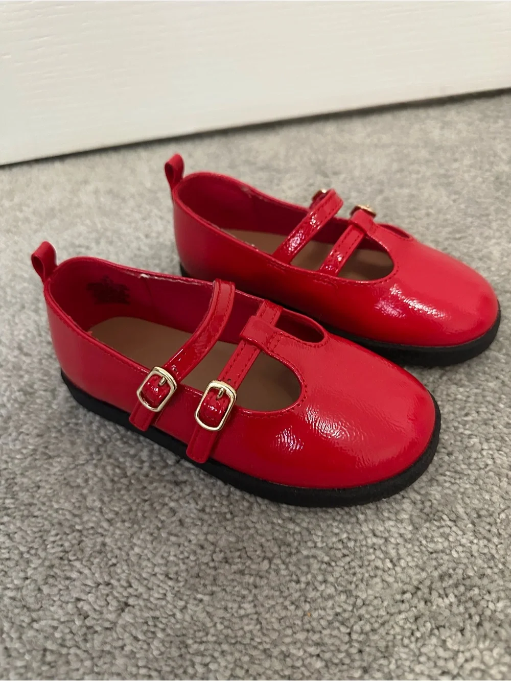 Old Navy Red Double-Strap Mary Jane Shoes